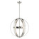 Modesto Four Light Chandelier in Brushed Nickel w/ Blacks (107|46415-91)