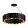 Akira Seven Light Chandelier in Black/Gold (347|CH58030-BK/GD)