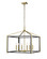 Downtown Urban LED Chandelier in Black Satin Brass (405|376-6CR-BSB-24)
