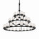 Clouds 45 Light Chandelier in Matte Black (102|CLD-8714-10-MBLK)