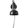 Nome One Light Wall Sconce in Powder Coated & Plated Matte Black & Antique Silver (443|WS100)