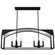 Dukestown Eight Light Linear Chandelier in Natural Black Iron (47|19732)