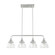 Cypress Grove Four Light Linear Chandelier in Brushed Nickel (47|19326)