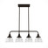 Cypress Grove Four Light Linear Chandelier in Onyx Bengal (47|19185)