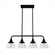 Cypress Grove Four Light Linear Chandelier in Natural Black Iron (47|19184)