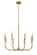 Eight Light Chandelier in Aged Brass (90|580842)