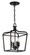 Laurel Estate Four Light Foyer/Semi Flush in Coal (7|4445-66A)