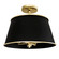 Coco Four Light Semi-Flush Mount in Matte Black/French Gold (137|364S04MBFG)