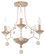 Colonial Charm Three Light Semi Flush Mount in White Wash & Sun Dried Clay (7|2662-717)