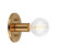 Kasa One Light Wall Sconce/Ceiling Mount in Aged Gold Brass (423|WX54911AG)