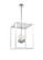 Flare Four Light Chandelier in White (423|C76004WH)
