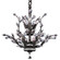 Florale Eight Light Chandelier in Satin Black (64|94456SB22) Florale Eight Light Chandelier in Satin Black (64|94456SB22)