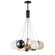 Burst LED Pendant in Black (86|E25089-148BK)