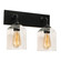 William Two Light Vanity in Black (162|WMMV1511MBBK)