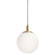 Loretto One Light Pendant in Satin Brass (162|LRTP07MBSB)