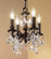 Majestic Imperial Four Light Mini Chandelier in Aged Pewter (92|57354 AGP CBK)