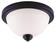 Portia Two Light Flush Mount in Matte Black (387|IFM326A13BK)