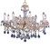 Rialto Traditional Eight Light Chandelier in Gold Color Plated (92|8348 GP CP)