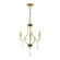 Glendale Three Light Mini Chandelier in Polished Brass w/ Bronzes (107|41273-02)