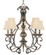 Westchester Five Light Chandelier in Honey Rubbed Walnut (92|92705 HRW)