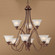 Providence Nine Light Chandelier in Antique Copper (92|69628 ACP WAG)