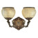 Alexandria I Two Light Wall Sconce in Satin Bronze w/Brown Patina (92|69602 SBB)