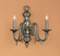 St. Moritz Two Light Wall Sconce in Pewter (92|68002 PTR)