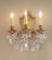 Chateau Imperial Three Light Wall Sconce in French Gold (92|57383 FG CGT)
