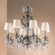 Chateau Eight Light Chandelier in Aged Pewter (92|57378 AGP CBK)