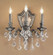 Chateau Three Light Wall Sconce in French Gold (92|57373 FG CGT)
