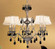 Majestic Nine Light Chandelier in Aged Pewter (92|57364 AGP CP)