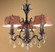Majestic Six Light Chandelier in Aged Bronze (92|57363 AGB CBK)