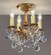 Majestic Imperial Four Light Flush/Semi-Flush Mount in French Gold (92|57355 FG CP)