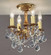Majestic Imperial Four Light Flush/Semi-Flush Mount in French Gold (92|57355 FG CGT)