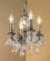 Majestic Four Light Mini Chandelier in Aged Bronze (92|57344 AGB CGT)