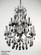 Via Venteo 12 Light Chandelier in Ebony Pearl (92|57012 EP CGT)