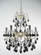 Via Venteo Six Light Chandelier in Champagne Pearl (92|57006 CHP CBK)