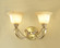 Monica Two Light Wall Sconce in Satin Bronze w/White Patina (92|56222 SBW)