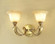 Monica Two Light Wall Sconce in Satin Bronze w/Black Patina (92|56222 SBK)