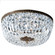 Crystal Baskets Five Light Flush/Semi-Flush Mount in Roman Bronze (92|52518 RB CP)