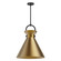 Emerson One Light Pendant in Matte Black/Aged Gold (452|PD412018MBAG)