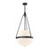 Harmony Four Light Pendant in Matte Black/Glossy Opal Glass (452|PD406418MBGO)