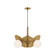 Plume Three Light Chandelier in Brushed Gold/Opal Glass (452|CH501322BGOP)