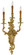 Metropolitan Three Light Wall Sconce in Heirloom Gold (29|N9650)