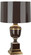 Annika One Light Table Lamp in Chocolate Lacquered Paint w/Natural Brass and Ivory Crackle (165|2502)