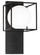 Squircle One Light Wall Sconce in Black (423|S03801BK)