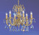 Princeton Six Light Chandelier in Gold Plate (92|5706 G C)