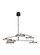 Shuffle LED Chandelier in Nightshade Black (182|CDCH17327WOB)