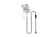 Caspian One Light Wall Sconce in Chrome and Clear (173|LD7332W6CH)