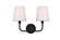 Colson Two Light Bath Sconce in Black (173|LD7322W16BLK)